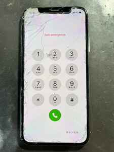 修理前iPhoneX